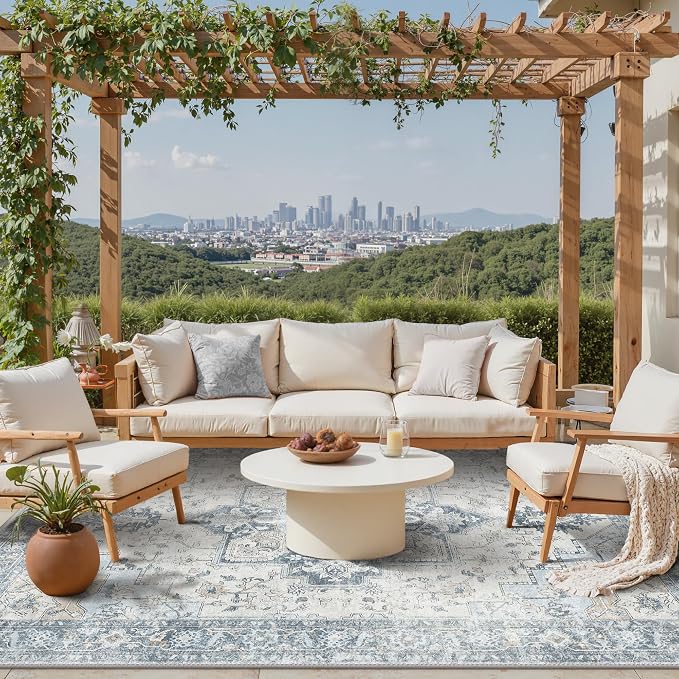 GENIMO Outdoor & Indoor Area Rug 8'x10', Waterproof, Non-Shedding, Easy Cleaning - Image 6