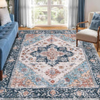 SERISSA 5x7 Boho Area Rug, Washable Large Rugs by SERISSAHomeDecorCollection