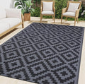 Smiry Waterproof Outdoor Rug 4x6 ft, Reversible Plastic Straw Patio Camping Rugs by Smiry
