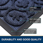Smiry Welcome Door Mat Outside Entrance, Heavy Duty Trap Dirt and Moisture Easy - Image 4