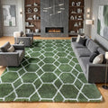 ONASAR 6x9 Area Rugs for Living Room Bedroom, Large Fluffy Olive Green and by ONASAR