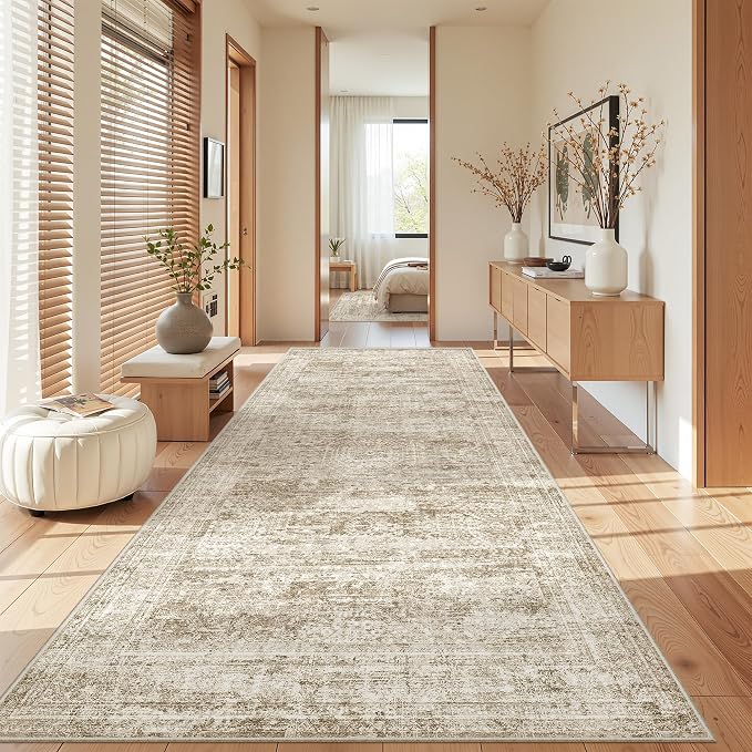 4x8 Rug for Bedroom, Wide Runner Rug for Hallway, Non Slip Washable Runner Rug - Image 5