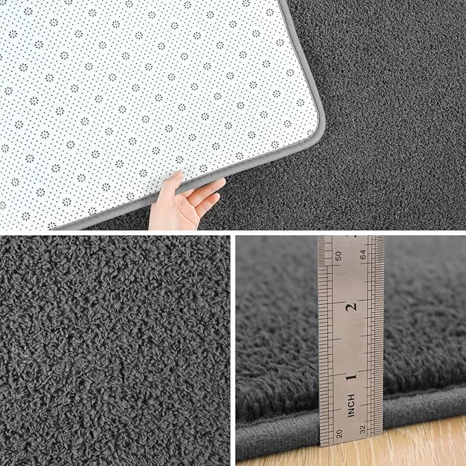 Pettop 5x7 ft Dark Grey Area Rugs - Image 4