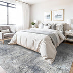 Washable Area Rug 9x12 Living Room – Neutral Modern Abstract Large Carpet - Image 4