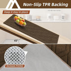 COSY HOMEER Kitchen Rugs 24"x35" Non-Slip Washable Kitchen Mats - Image 4