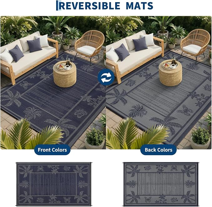 Garvee Outdoor Rug 8x10 Waterproof - Image 3
