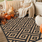 GENIMO Outdoor Rugs 8'x10' Waterproof, Reversible Mats, Area Plastic Straw Rug - Image 9