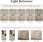 4x6 Washable Vintage Area Rug Brown Oriental Soft Entryway Throw Rug Neutral - Image 6