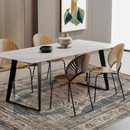 CHAMPLANT Area Rug 5'x7' Washable Rug Vintage Traditional Floor Cover Thin - Image 2