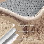 5x7 Beige Area Rugs for Living Room, Fluffy Shag Rug for Bedroom Boys Kids - Image 7