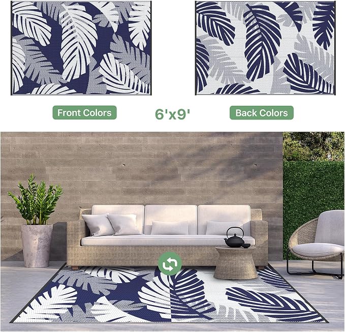 GENIMO Waterproof Outdoor Rug 6' x 9' - Image 7