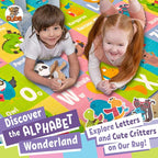 KC Cubs 5x7 ABC Alphabet Animal Rug – Educational Non-Slip Play Mat - Image 8