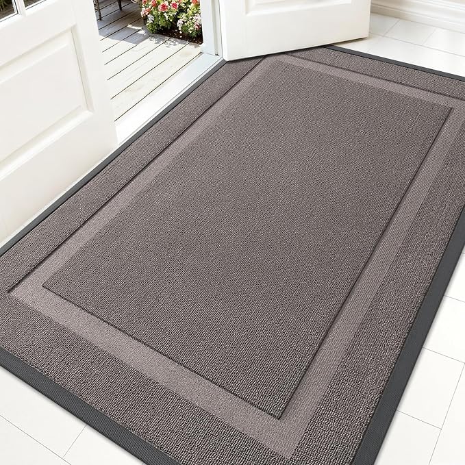 OLANLY Front Door Mat Indoor Outdoor Entrance, Waterproof All-Season, by OLANLY