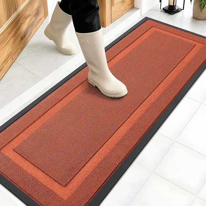 OLANLY Front Door Mat Indoor Outdoor Entrance, Waterproof All-Season, by OLANLY
