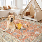 Vintage Living Room Area Rug 5x7 - Image 4