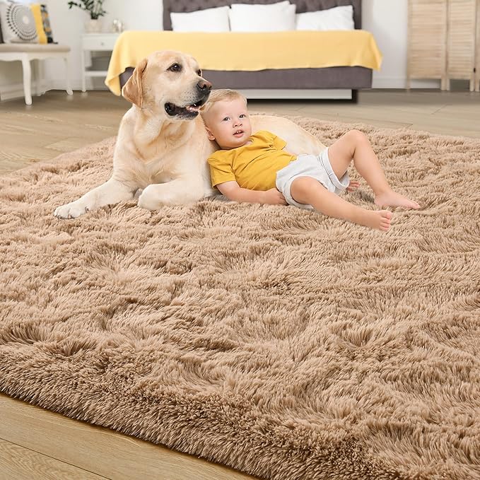 Tepook Super Soft Fluffy Rugs for Living Room, Area Rugs 8x10 for Bedroom - Image 4