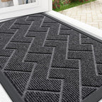 OLANLY Front Door Mat Indoor Outdoor Entrance, Waterproof All-Season, by OLANLY