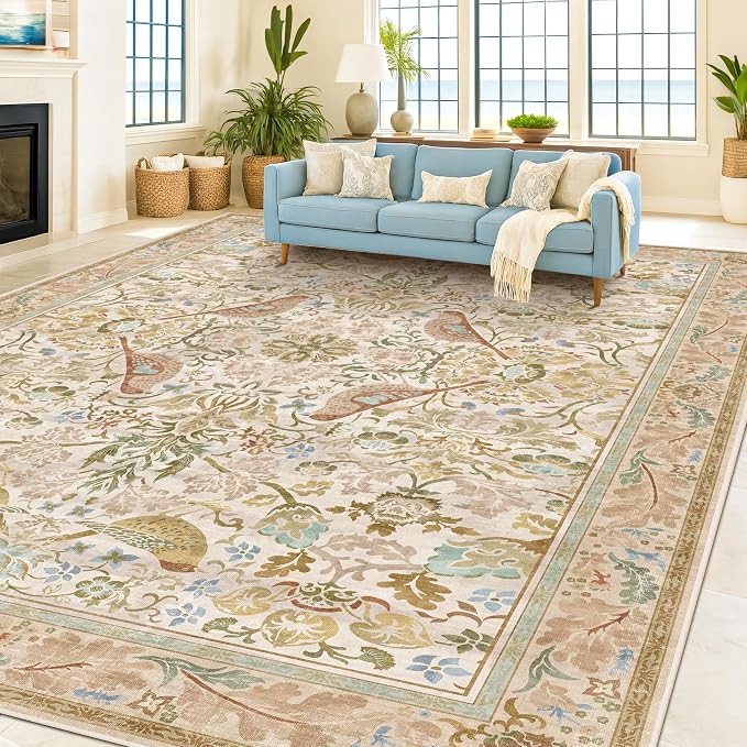 Large Washable Living Room Rug 8x12 - Image 3