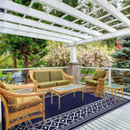 GENIMO Outdoor Rug Waterproof for Patio Decor, Camping Mats for Outdoor - Image 8