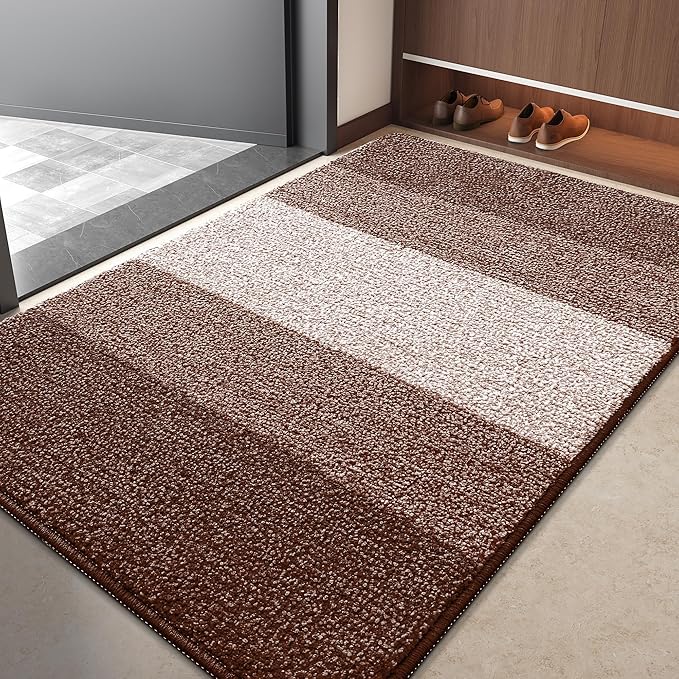 Kitinjoy Indoor Outdoor Door Mat, 40x32 Non-Slip Absorbent Dirt Trapper by Kitinjoy