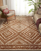 BESTSWEETIE Area Rug 6x8 Rug Machine Washable Non-Slip Low Pile Print Pattern - Image 2