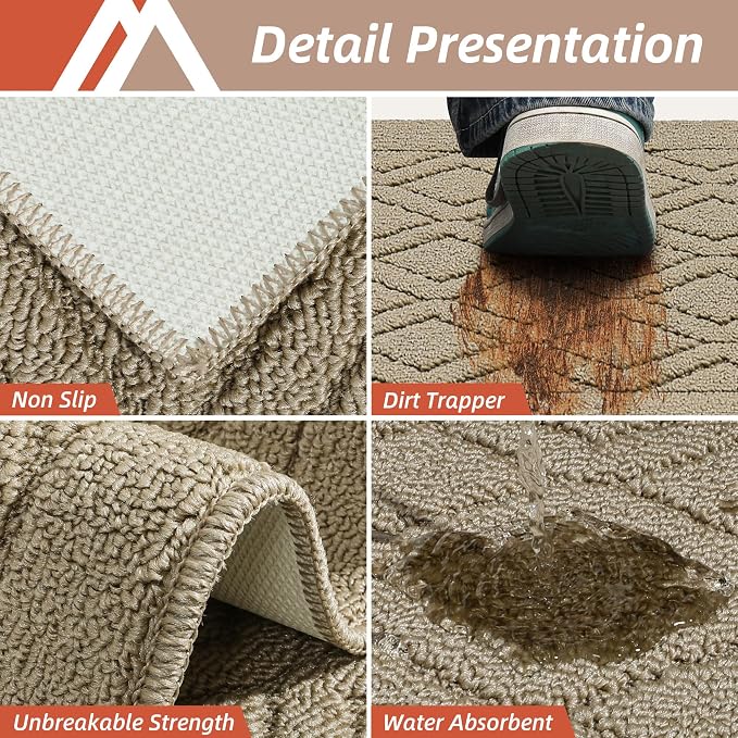 COSY HOMEER-Kitchen-Rugs-and-Mats 20"x48" Non Slip Kitchen Mats - Image 5