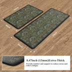 Collive Anti Fatigue Kitchen Rugs Sets of 2, Non Slip Waterproof Kitchen Mat - Image 2