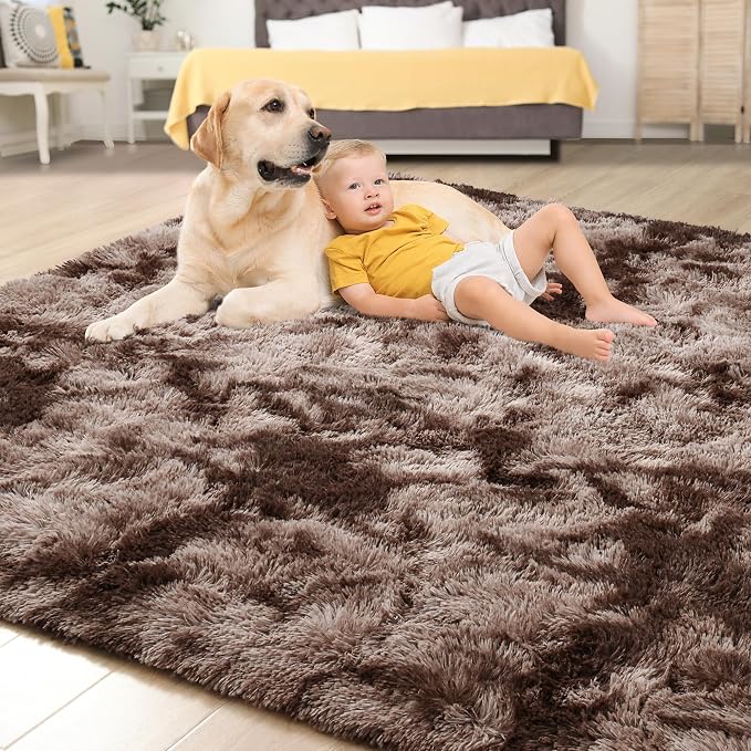 Tepook Fluffy Large Rugs for Living Room, Area Rug 6x9 Soft Carpet for Bedroom - Image 4