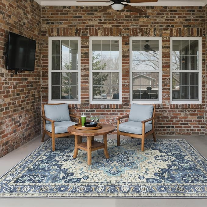 GENIMO Outdoor & Indoor Area Rug 5'x8', Waterproof, Non-Shedding, Easy Cleaning - Image 3