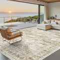Soalmost 9x12 Area Rugs for Living Room, Non Slip Machine Washable Vintage Rugs by Soalmost