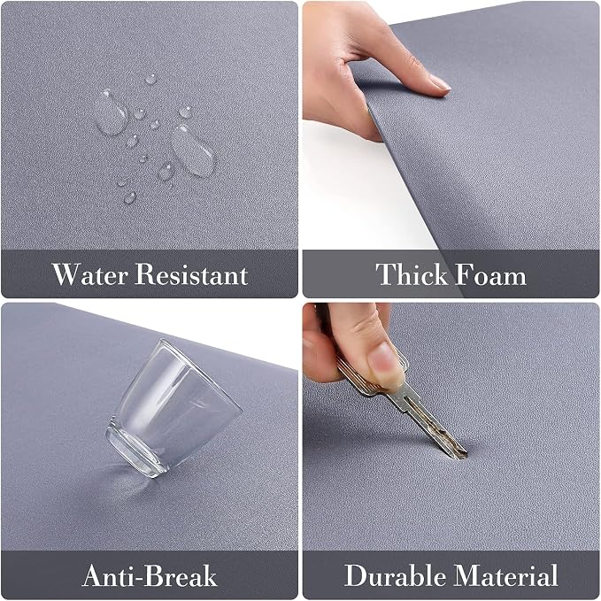 HappyTrends 2 PCS Kitchen Mat Cushioned Anti-Fatigue Floor Mat, Heavy Duty - Image 4