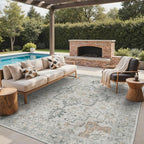 GENIMO Outdoor & Indoor Area Rug 9'x12', Waterproof, Non-Shedding, Easy Cleaning by GENIMO