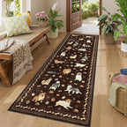 DUKINO 2x6 Washable Runner Rug for Hallway, Non Slip Animal Dog Kitchen Rug - Image 2