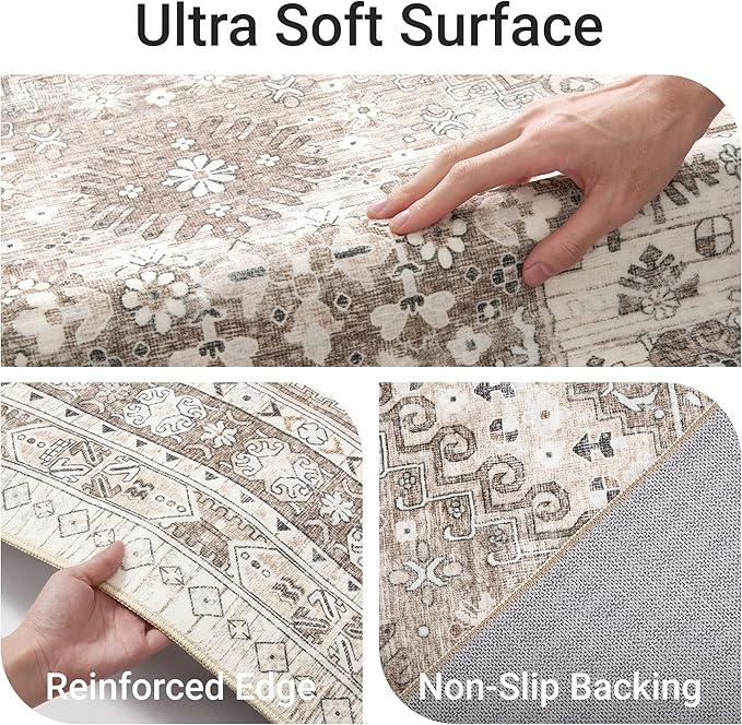 befbee Washable Runner Rug 2x6 Hallway Runner Rug Ultra-Thin Kitchen Rug Non - Image 3