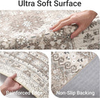 befbee 4x6 Rugs for Living Room Bedroom, Non-Slip Washable Rug, Stain Resistant - Image 3