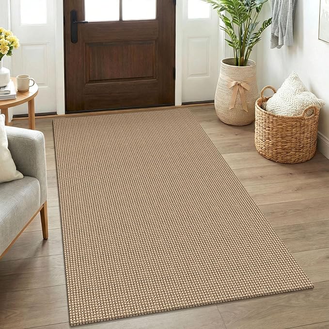 KOZYFLY Boho Rugs for Entryway 3x5 ft Washable Area Rug Non Slip Rubber Backed by KOZYFLY