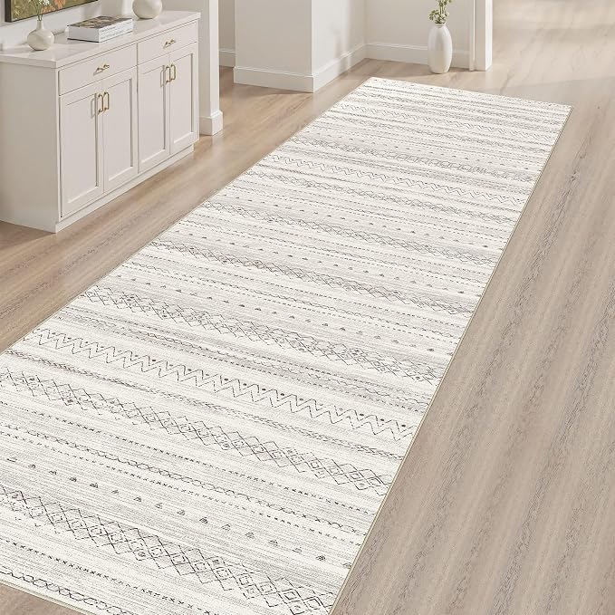 cotiled Hallway 2.6x10 Runner Rugs: Washable Boho Rugs - Image 8