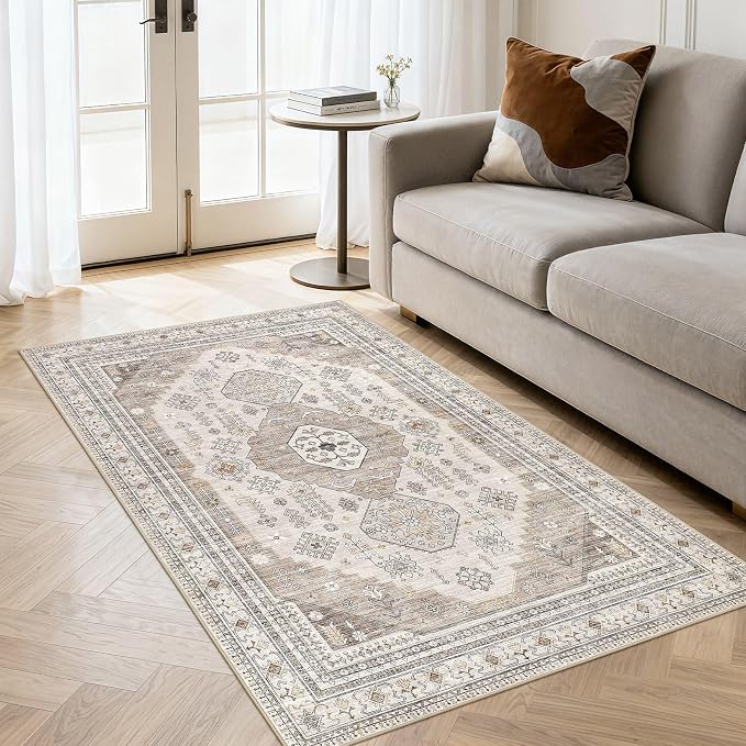 3x5 Washable Area Rug, Large Rugs - Image 5