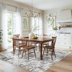 ZHXXUJ 7x7 Square Washable Area Rug, Non-Slip Indoor Rug - Image 4