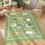 DUKINO 4x6 Area Rug, Non Slip Washable Rug by DUKINO