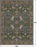 Vintage 9x12 Dining Room Rugs for Under Table - Image 2