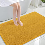 OLANLY Large Bathroom Rugs 47x32, Soft Absorbent Chenille Bath Rugs, Rubber by OLANLY