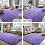 6x9 Area Rugs for Living Room Rug: Soft Fluffy Shag Purple Rugs for Bedroom - Image 7