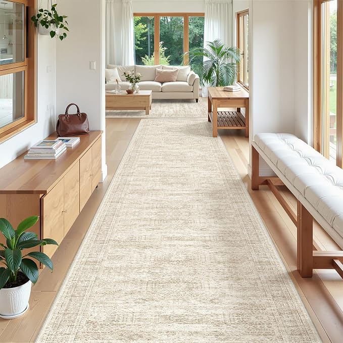 3x20 Washable Runner Rug for Hallway, Non-Slip Long Hallway Runner for Entryway - Image 4