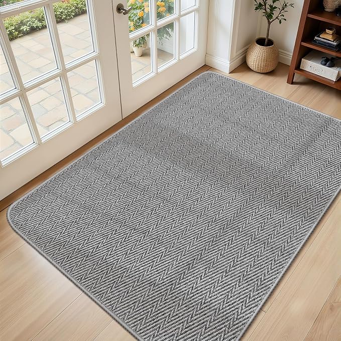 Ultra Thin Door Mat Indoor Entrance 36"x59", Low-Profile Indoor Door Mat by Unknown