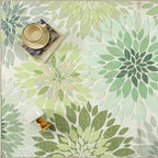 5x8 Indoor Outdoor Area Rug Washable Patio Rug Green Non Slip Non Shedding - Image 9