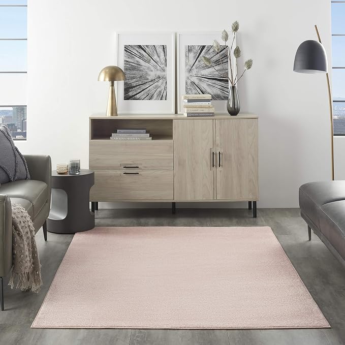 Nourison Home Nourison Essentials Pink 4' x 6' Area Rug - Image 3