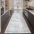 3x8 Runner Rug Non Slip Washable by Restydon