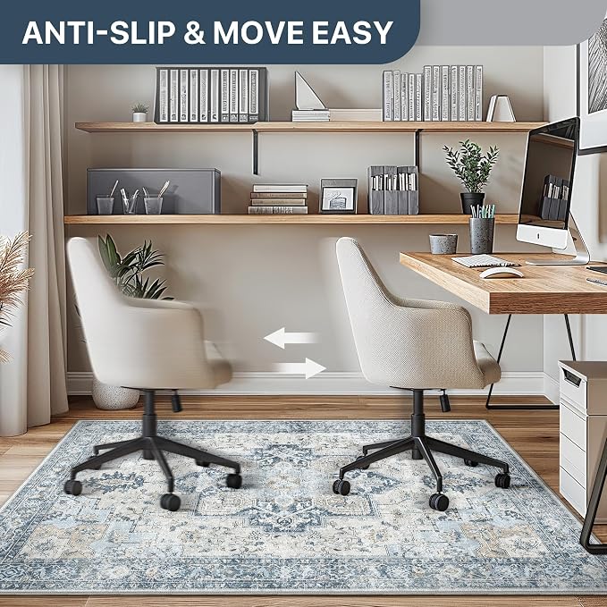48"x60" Office Chair Mat for Hardwood Tile Floor, Under Desk Carpet Protector - Image 5