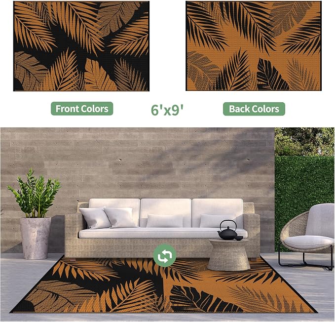 GENIMO Outdoor Rug 6' x 9' Waterproof - Image 2